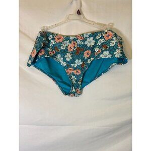 NEW NWT TIME AND TRU WOMENS PLUS SIZE 2X BIKINI SWIMSUIT BOTTOMS CHEEKY FLORAL